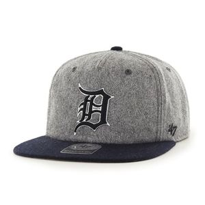 Detroit Tigers 47 Brand Gray Hempstead Snapback Adjustable Hat